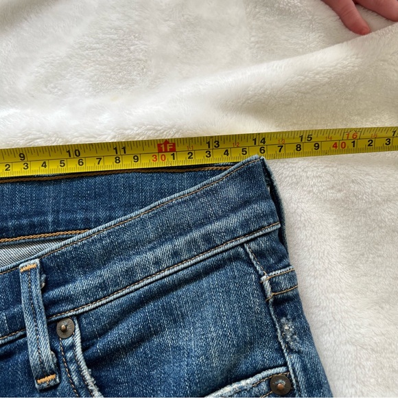 AGOLDE Sophie High Rise Skinny Size 27 distressed medium wash staple versatile - Picture 5 of 9